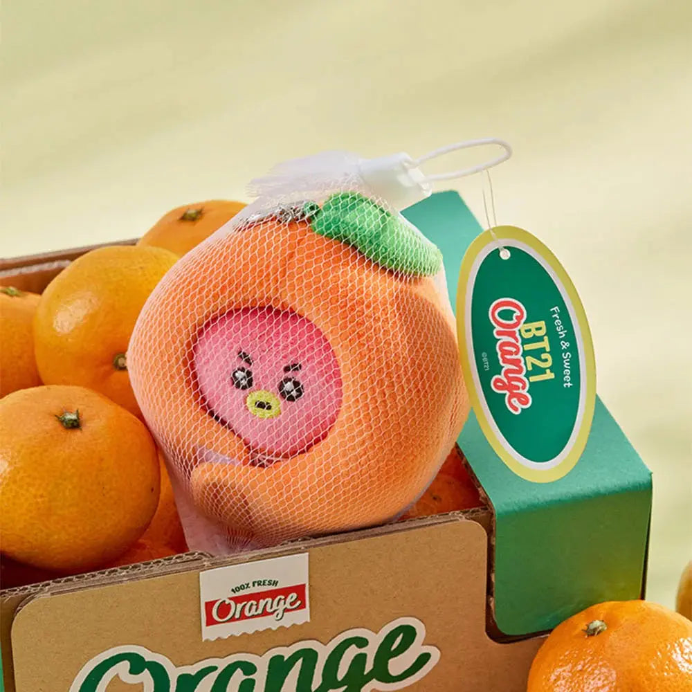 [SUR DEMANDE] BT21 - [ORANGE PARTY] BABY DOLL KEYRING KAEPJJANG SHOP (캡짱 숍)
