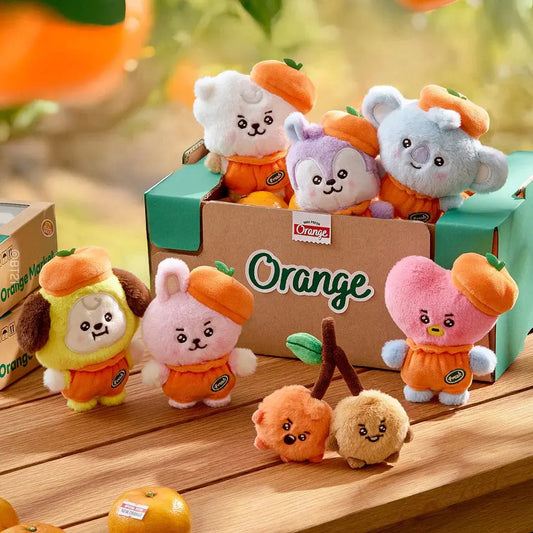 [SUR DEMANDE] BT21 - [ORANGE PARTY] BABY SMALL DOLL KAEPJJANG SHOP (캡짱 숍)