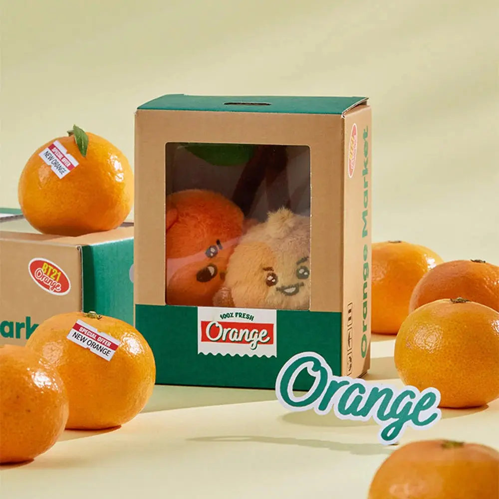 [SUR DEMANDE] BT21 - [ORANGE PARTY] BABY SMALL DOLL KAEPJJANG SHOP (캡짱 숍)