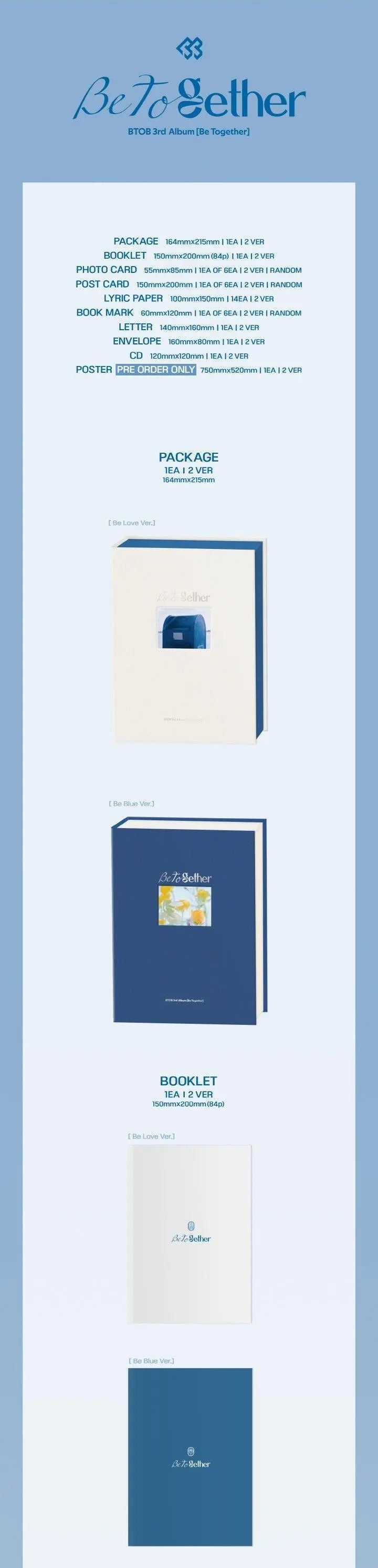 BTOB- Album Vol.03 [BE TOGETHER] - KAEPJJANG SHOP (캡짱 숍)