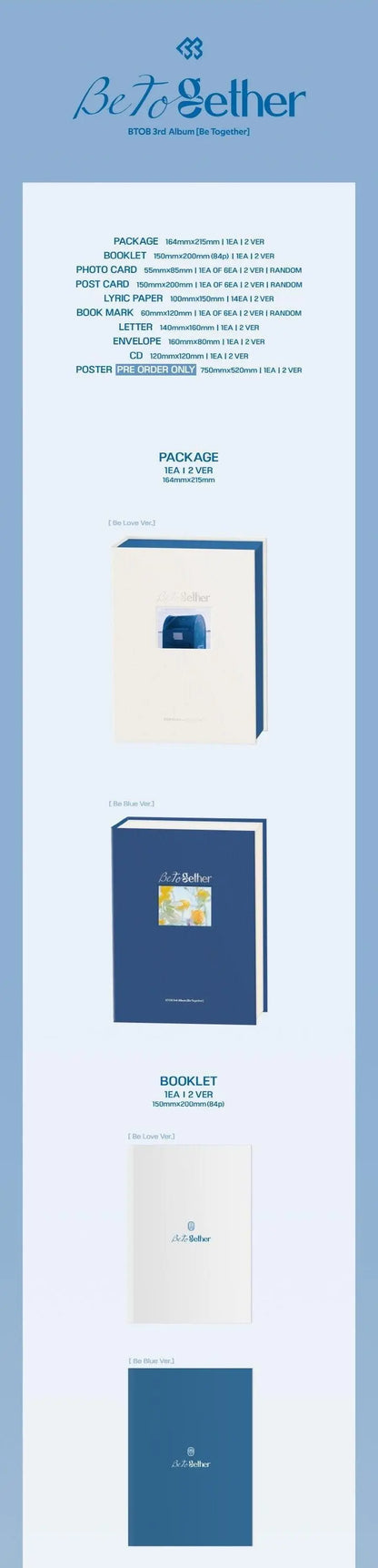 BTOB- Album Vol.03 [BE TOGETHER] - KAEPJJANG SHOP (캡짱 숍)