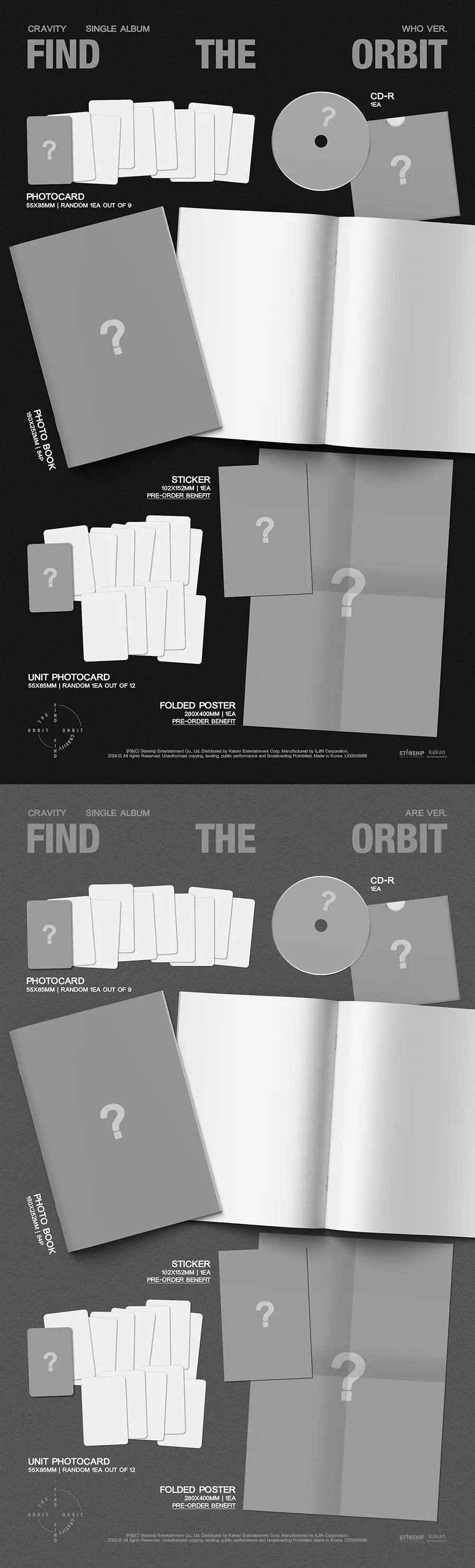 [SUR DEMANDE] CRAVITY - [FIND THE ORBIT] KAEPJJANG SHOP (캡짱 숍)