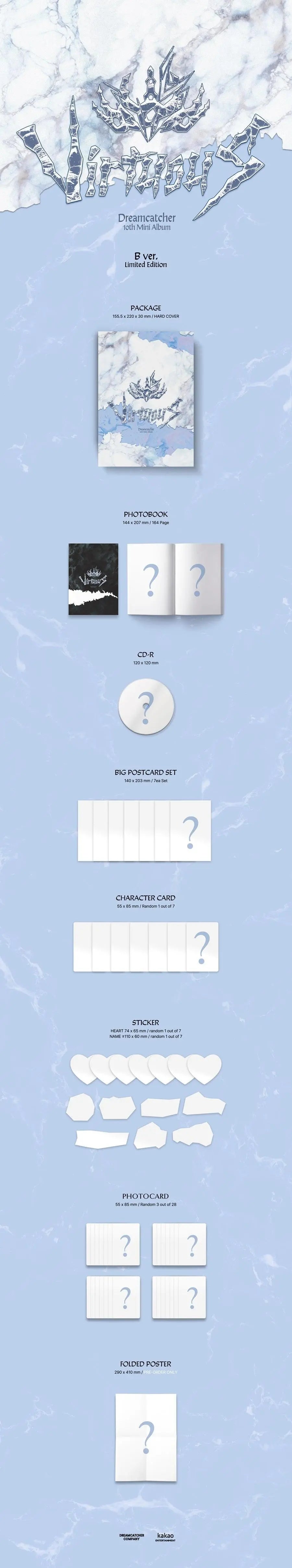 DREAMCATCHER - [VirtuouS] (Limited Ed.) - KAEPJJANG SHOP (캡짱 숍)