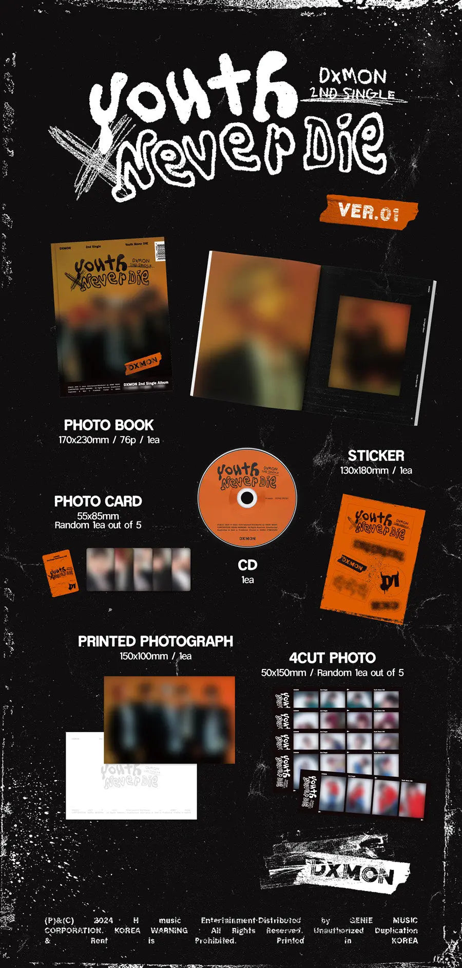 [SUR DEMANDE] DXMON- [YOUTH NEVER DIE] KAEPJJANG SHOP (캡짱 숍)