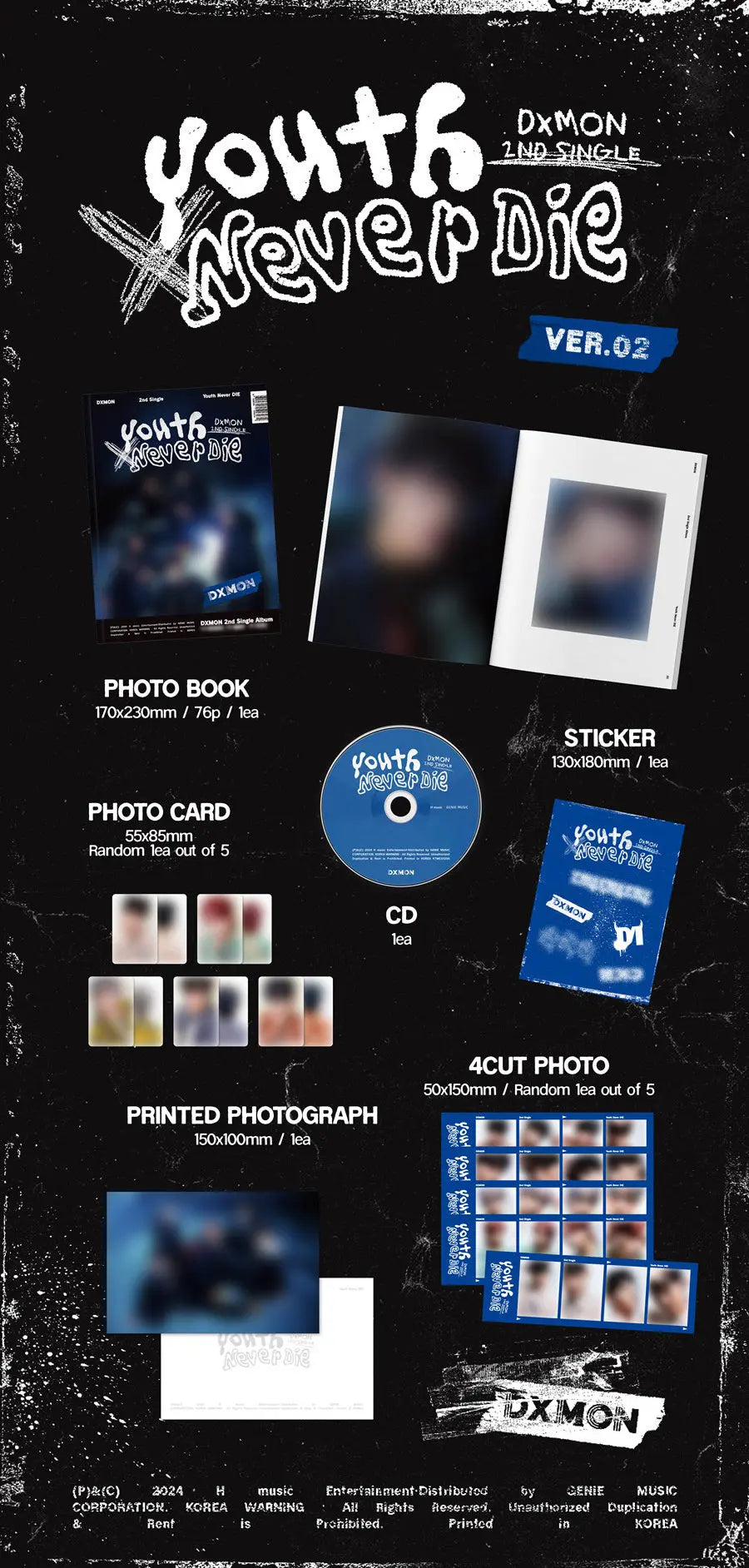 [SUR DEMANDE] DXMON- [YOUTH NEVER DIE] KAEPJJANG SHOP (캡짱 숍)