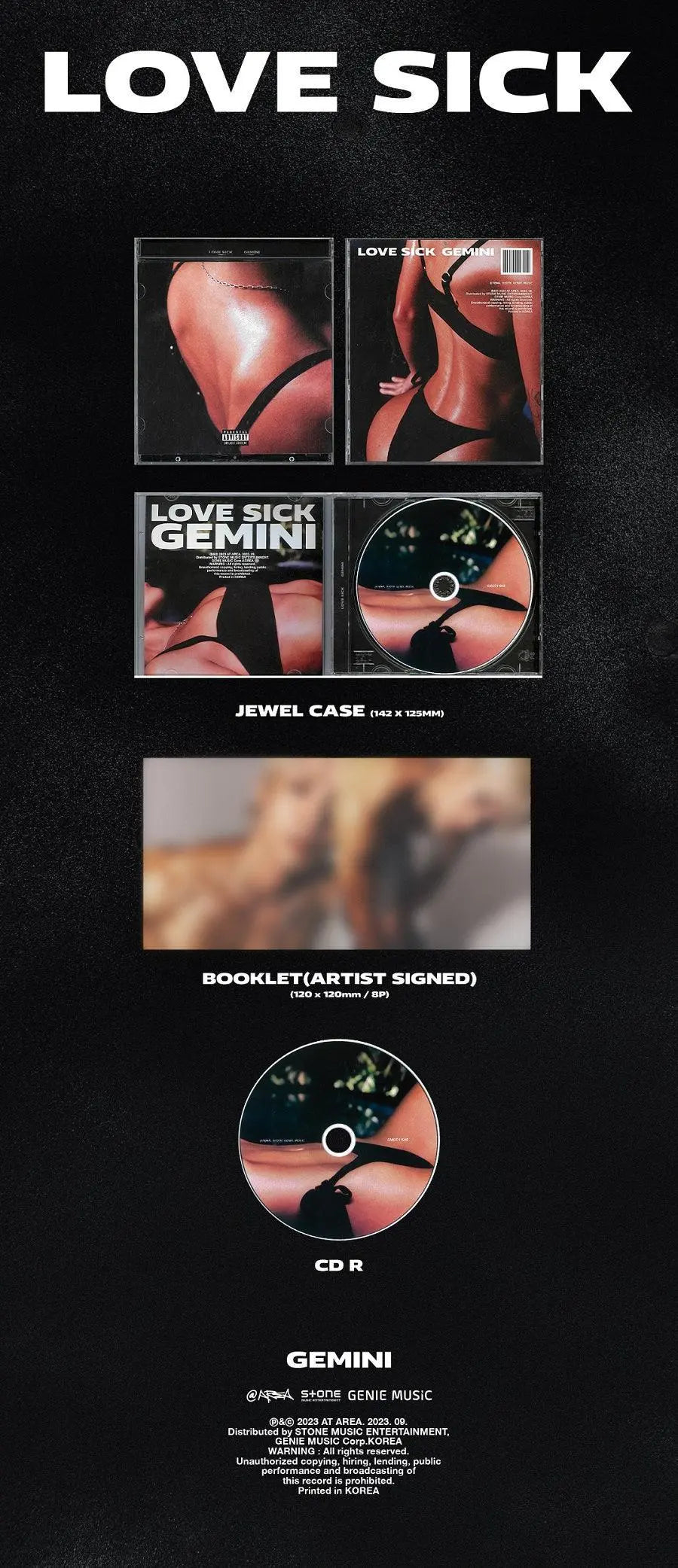 GEMINI - [LOVE SICK] - KAEPJJANG SHOP (캡짱 숍)