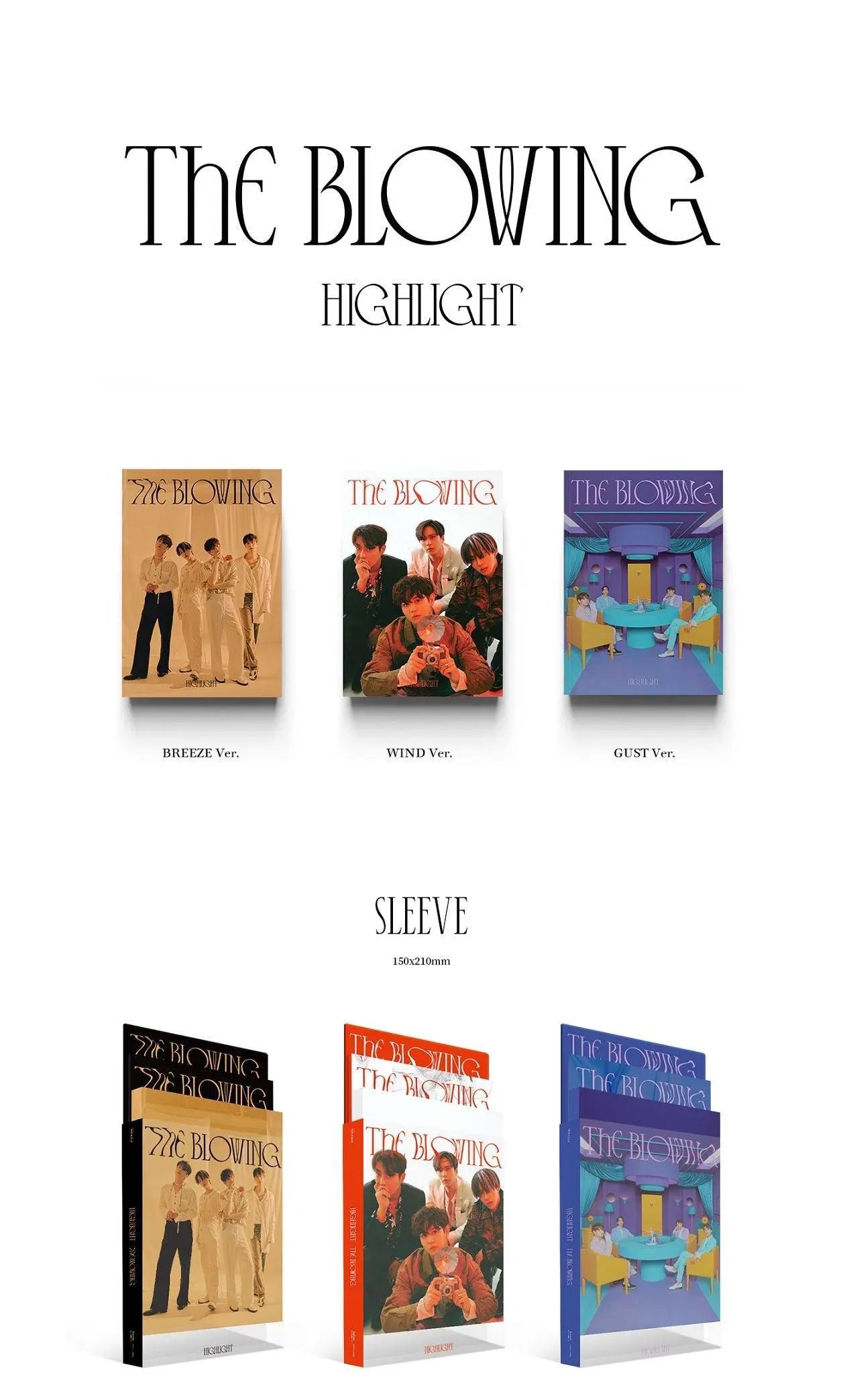 HIGHLIGHT-Mini Album Vol.3 [The Blowing] - KAEPJJANG SHOP (캡짱 숍)