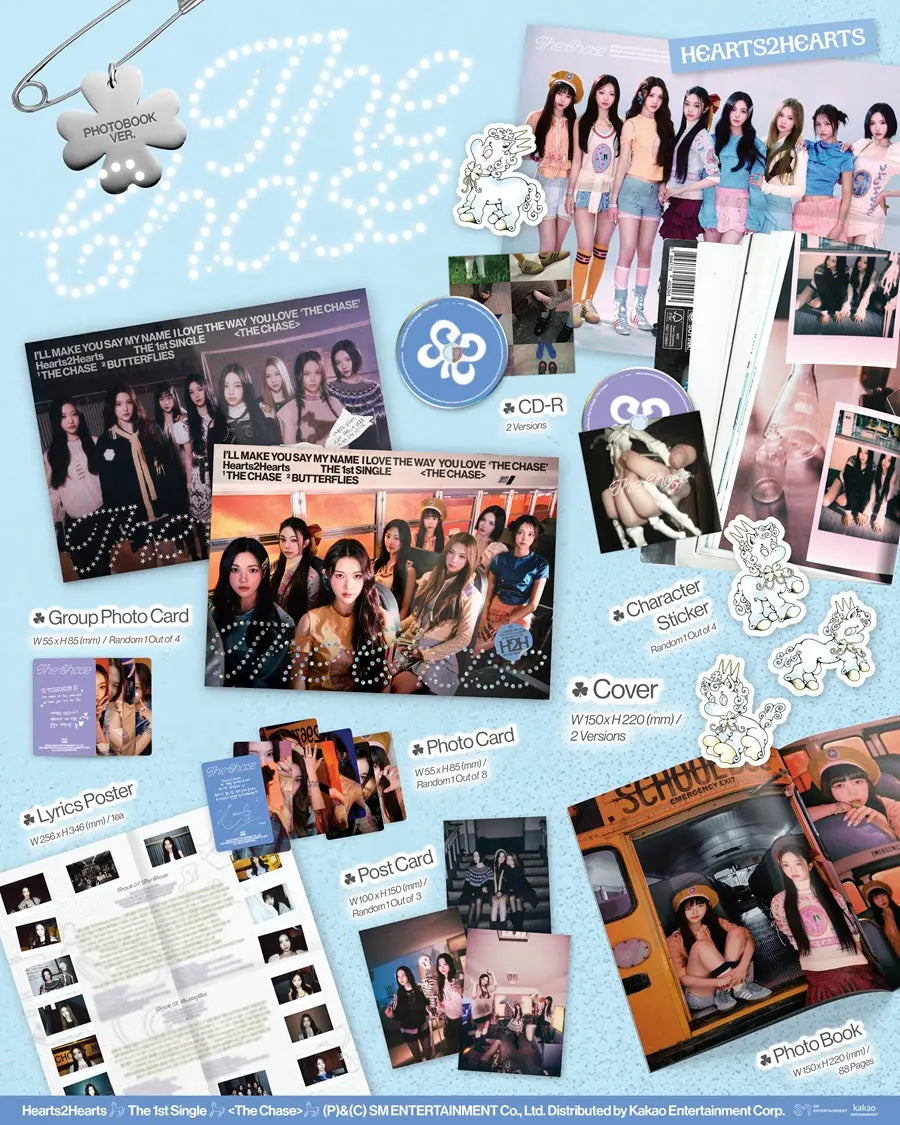 [SUR DEMANDE] Hearts2Hearts - [THE CHASE] (Photobook Ver.) KAEPJJANG SHOP (캡짱 숍)