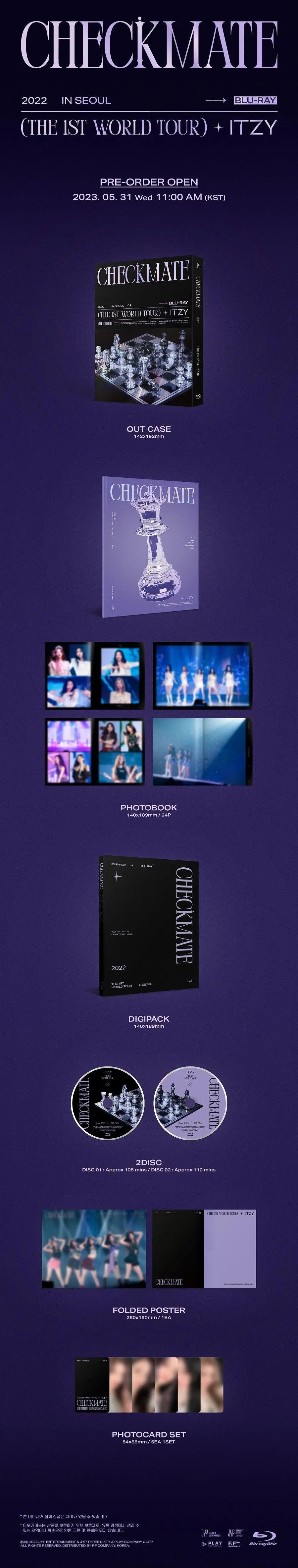 ITZY - 2022 1st WORLD TOUR IN SEOUL [CHECKMATE] (Blu-Ray) - KAEPJJANG SHOP (캡짱 숍)