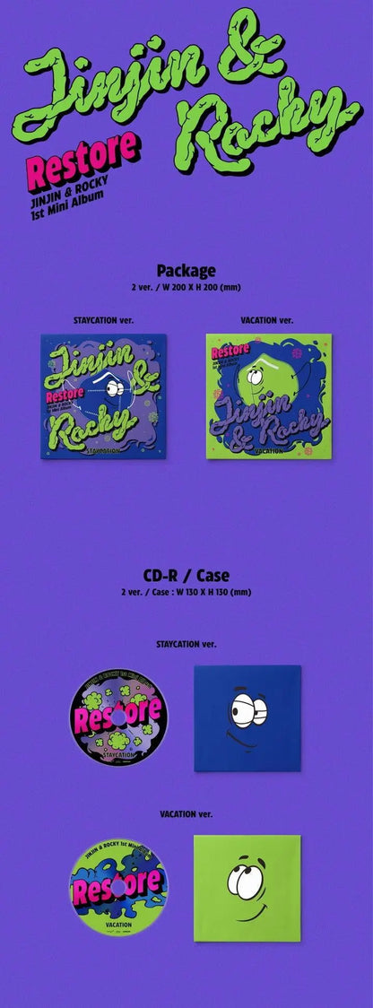 JINJIN & ROCKY (ASTRO) - Mini Album Vol.1 |RESTORE] - KAEPJJANG SHOP (캡짱 숍)