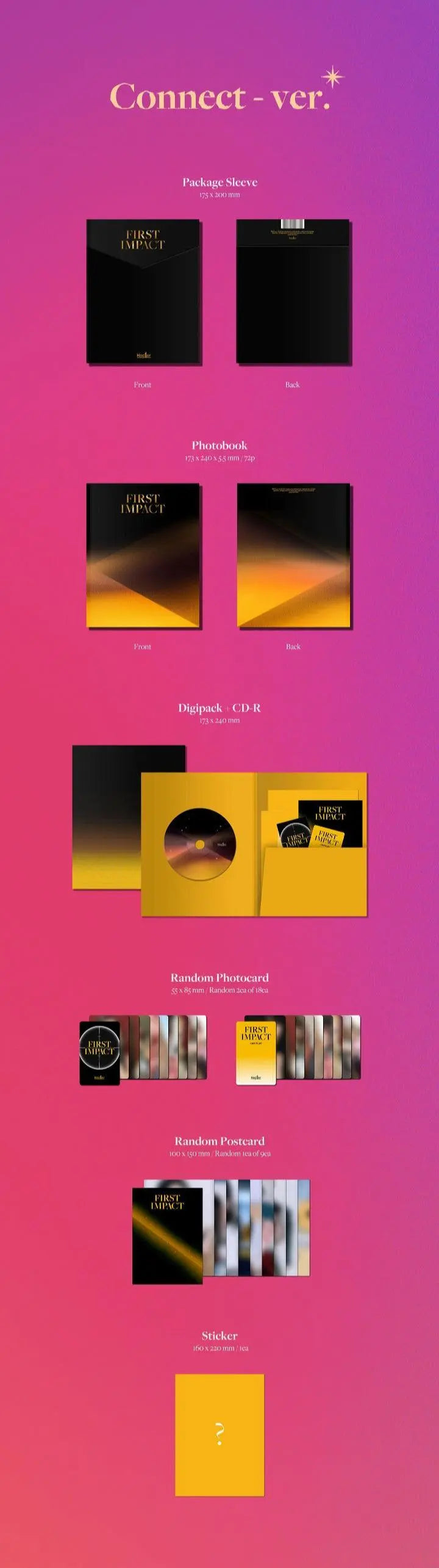 KEP1ER - Mini Album Vol. 1 [FIRST IMPACT] - KAEPJJANG SHOP (캡짱 숍)