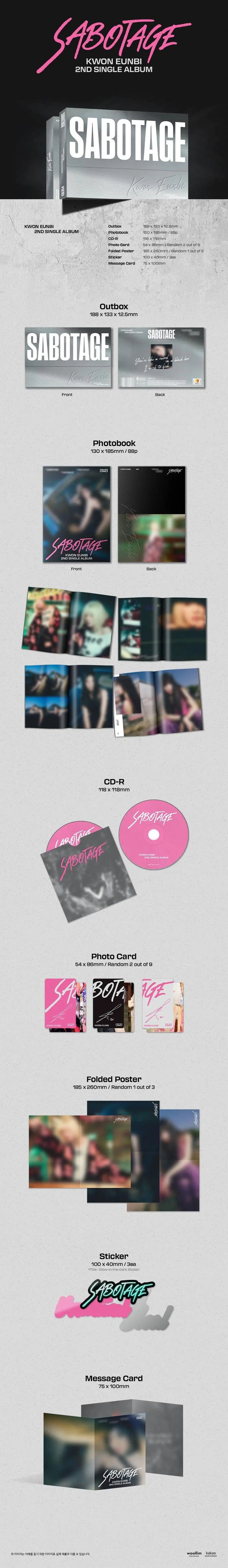 KWON EUNBI- [SABOTAGE] - KAEPJJANG SHOP (캡짱 숍)