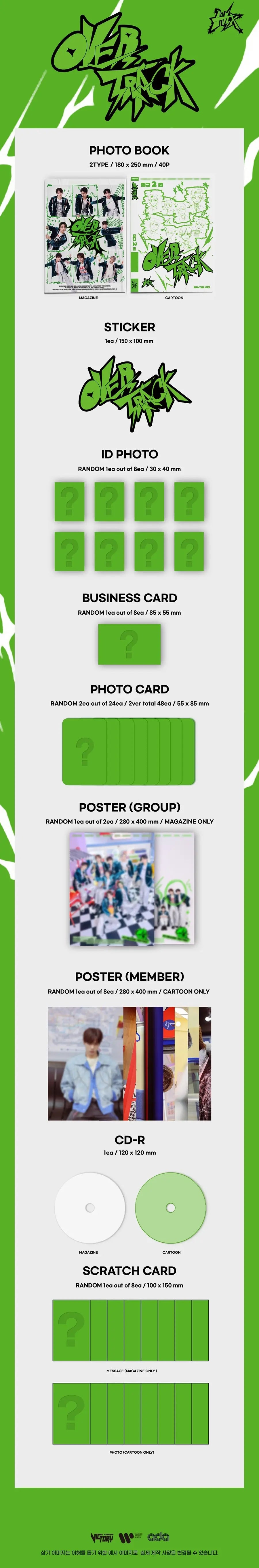[SUR DEMANDE] NTX - [OVER TRACK] (Photobook Ver.) KAEPJJANG SHOP (캡짱 숍)