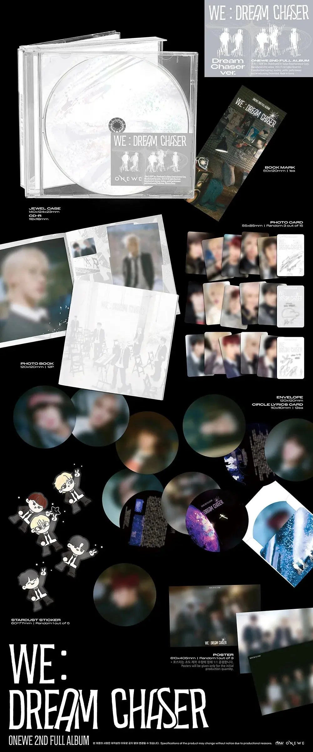 [SUR DEMANDE] ONEWE - [WE : DREAM CHASER] (DREAM CHASER Vers.) KAEPJJANG SHOP (캡짱 숍)