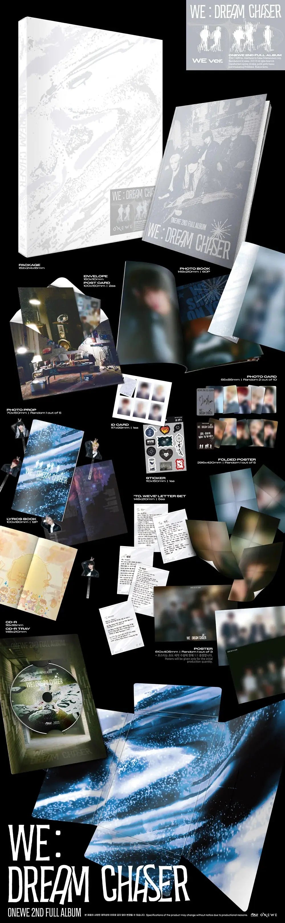 [SUR DEMANDE] ONEWE - [WE : DREAM CHASER] (WE Vers.) KAEPJJANG SHOP (캡짱 숍)