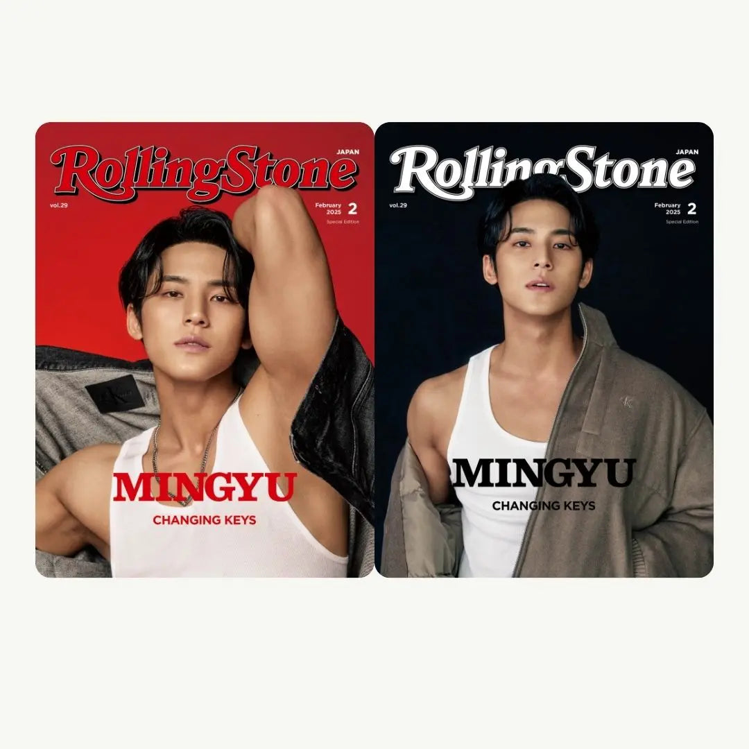 [SUR DEMANDE] Rolling Stone Japan Magazine  (Vol.29 February 2025 Extra Issue) / Cover MINGYU KAEPJJANG SHOP (캡짱 숍)