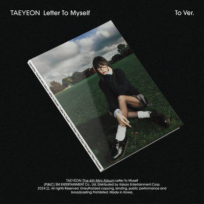 [SUR DEMANDE] TAEYEON - [LETTER TO MYSELF] TO Ver. KAEPJJANG SHOP (캡짱 숍)