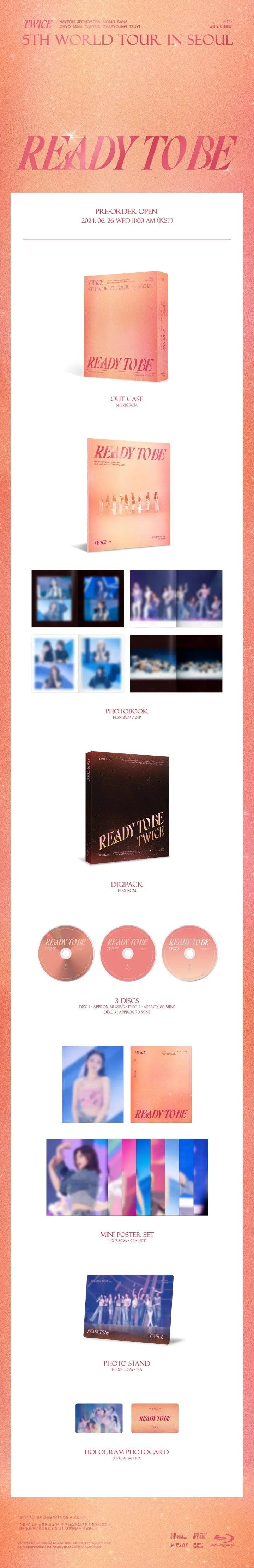TWICE - 5TH World Tour [READY TO BE] in Seoul (BLU RAY Ver.) - KAEPJJANG SHOP (캡짱 숍)