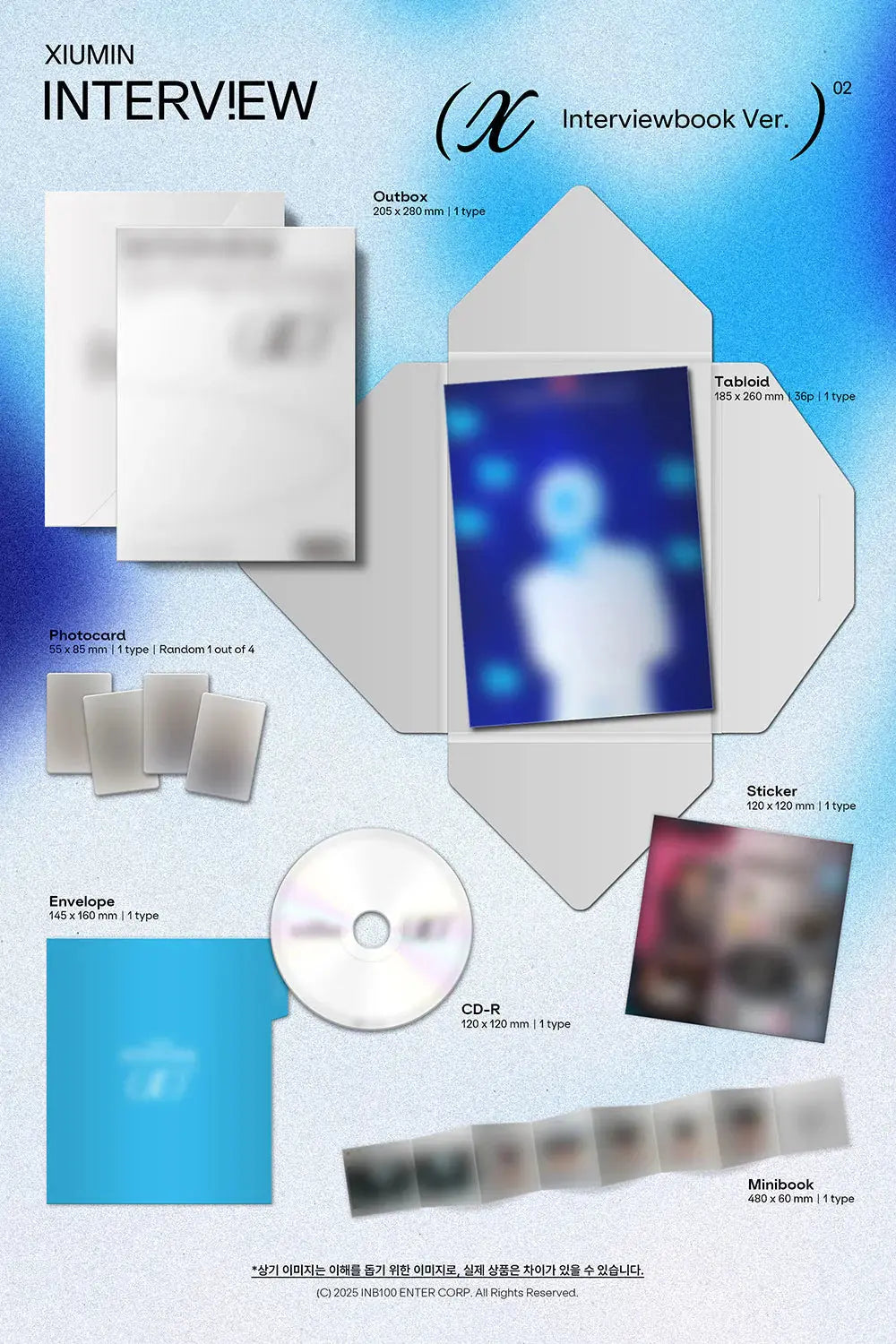 [SUR DEMANDE] XIUMIN - [INTERVIEW X] (INTERVIEWBOOK Ver.) KAEPJJANG SHOP (캡짱 숍)