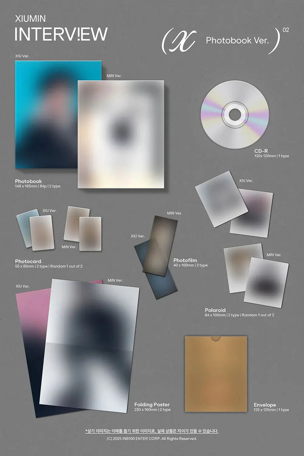 [SUR DEMANDE] XIUMIN - [INTERVIEW X] (Photobook Ver.) KAEPJJANG SHOP (캡짱 숍)