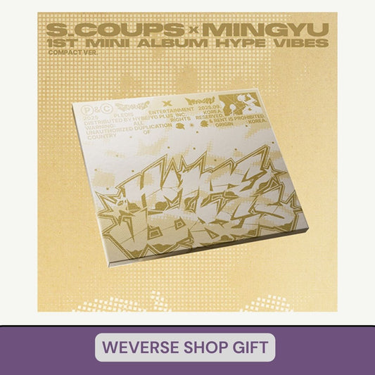 [PRE ORDER] S.COUPS x MINGYU -  [HYPE VIBES]  (COMPACT Ver.)  (POB Weverse Shop) KAEPJJANG SHOP (캡짱 숍)