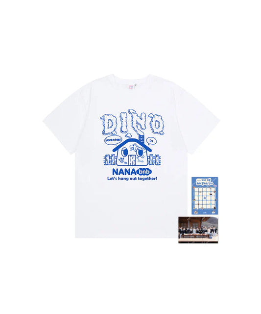 [PRE ORDER] SEVENTEEN -[NANA BNB WITH SEVENTEEN]  (Official MD)  T-SHIRT : DINO KAEPJJANG SHOP (캡짱 숍)
