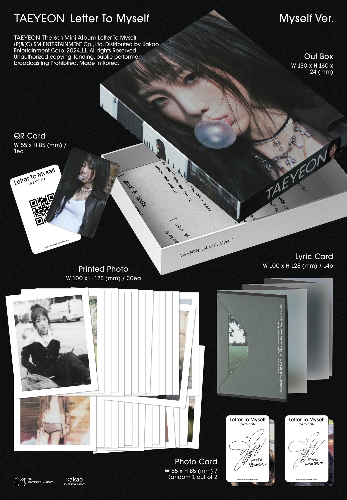 [PRE ORDER] TAEYEON - [LETTER TO MYSELF] MYSELF Ver.