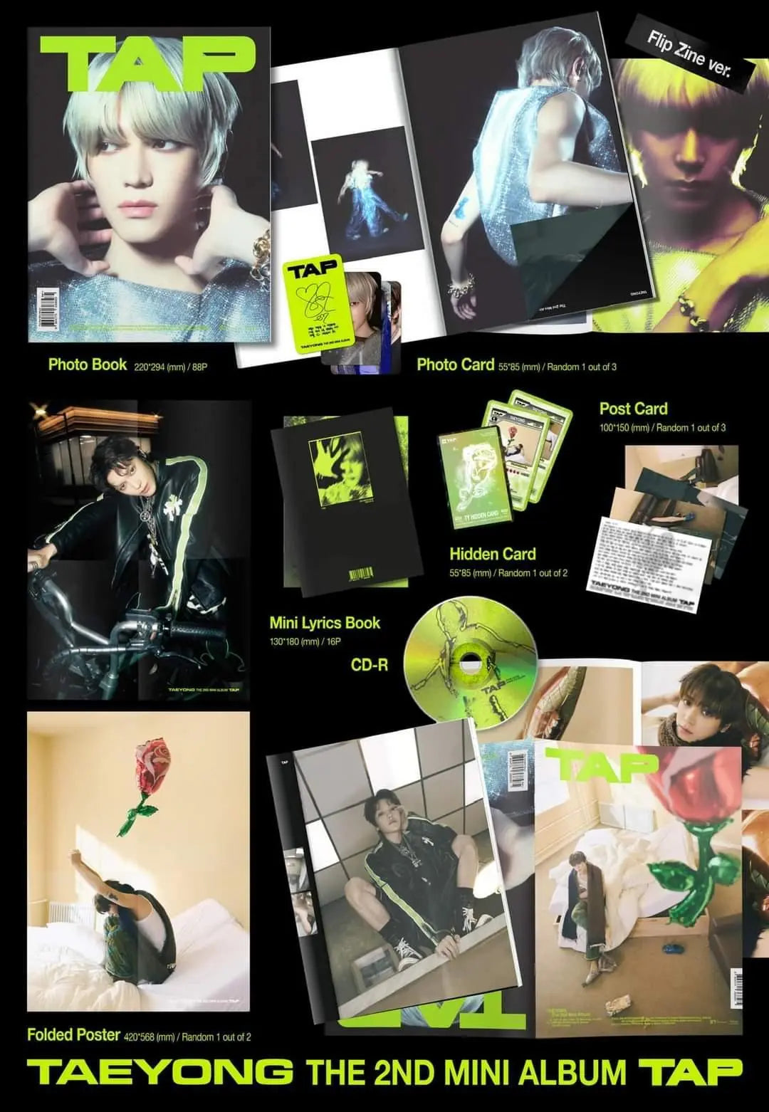 TAEYONG (NCT) - [TAP] (Flip Zine Vers.) - KAEPJJANG SHOP (캡짱 숍)