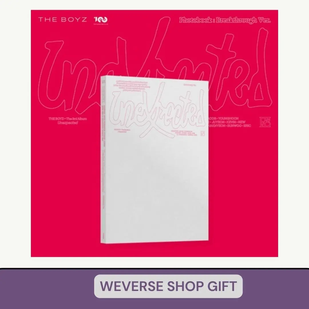 THE BOYZ - [UNEXPECTED] (Photobook Ver.)  (P.O.B WEVERSE SHOP GIFT) KAEPJJANG SHOP (캡짱 숍)