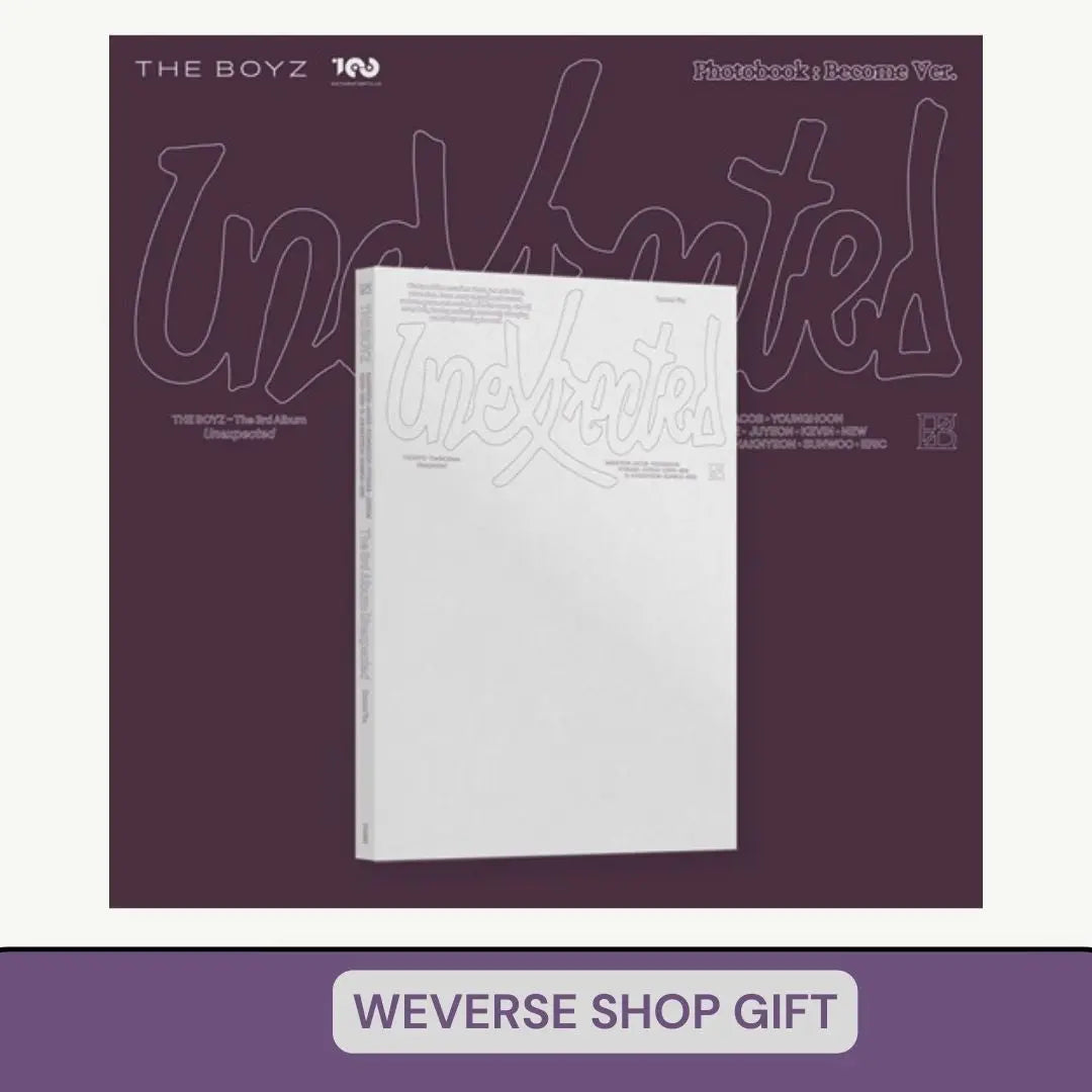 THE BOYZ - [UNEXPECTED] (Photobook Ver.)  (P.O.B WEVERSE SHOP GIFT) KAEPJJANG SHOP (캡짱 숍)