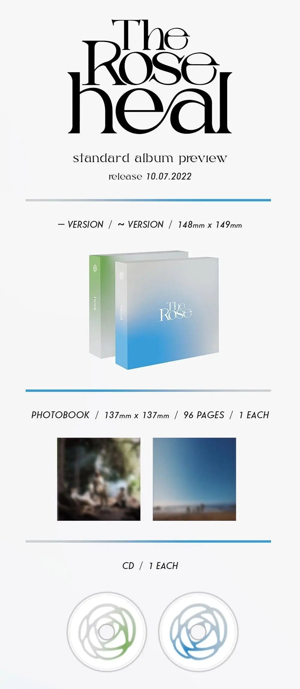 THE ROSE - Album Vol.1 [HEAL] - KAEPJJANG SHOP (캡짱 숍)