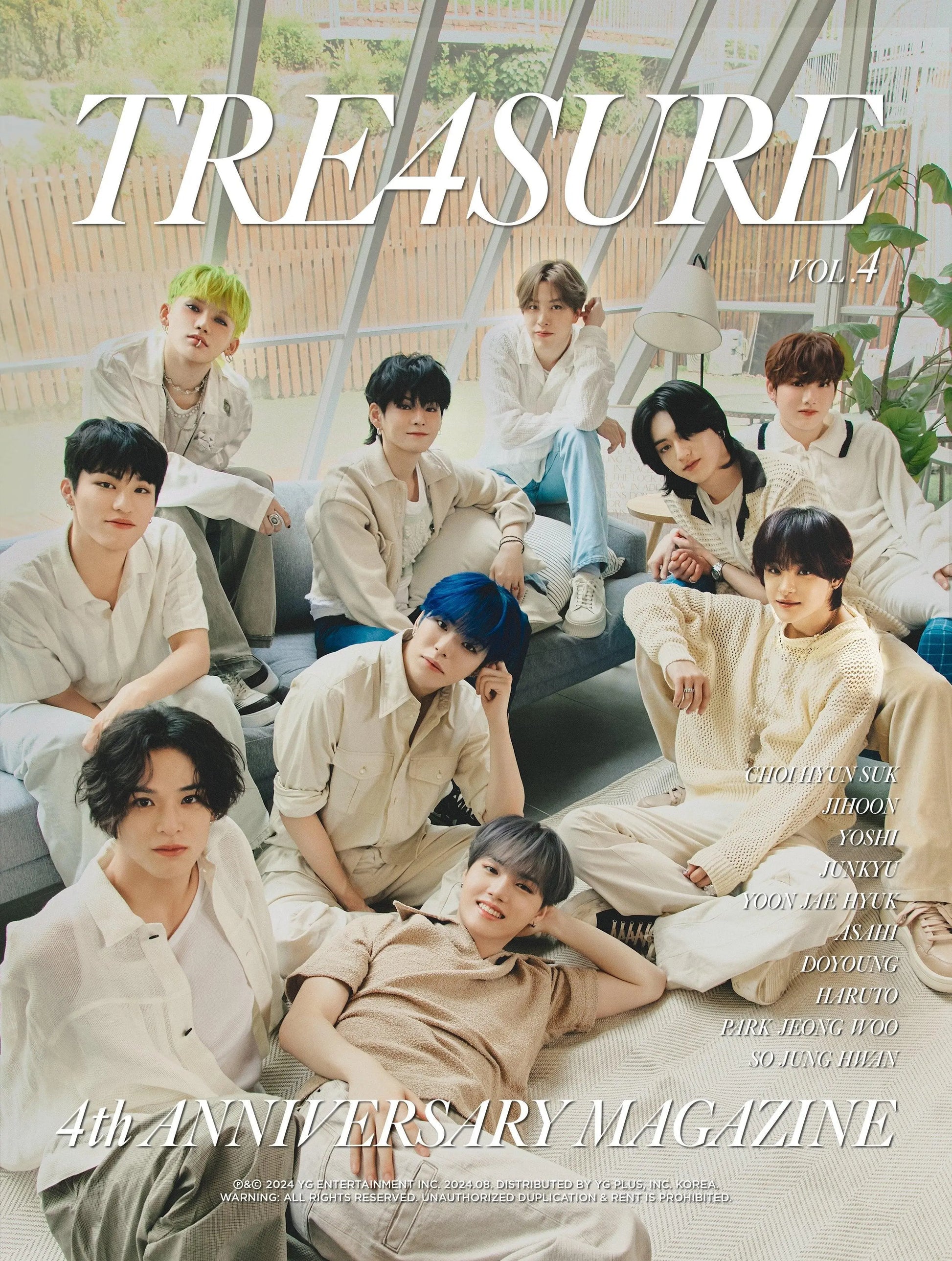 TREASURE - 4TH Anniversary Magazine - KAEPJJANG SHOP (캡짱 숍)