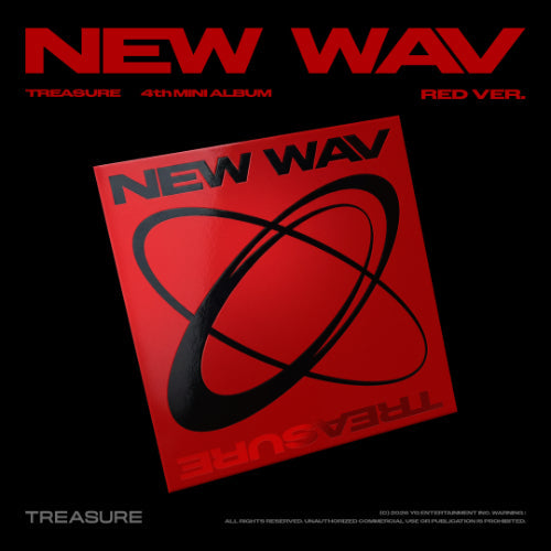 [PRE ORDER] TREASURE - [NEW WAV] (RED Ver.) KAEPJJANG SHOP (캡짱 숍)