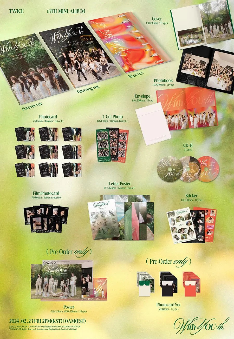 TWICE - Mini Album Vol.13 [With YOU-th] - KAEPJJANG SHOP (캡짱 숍)