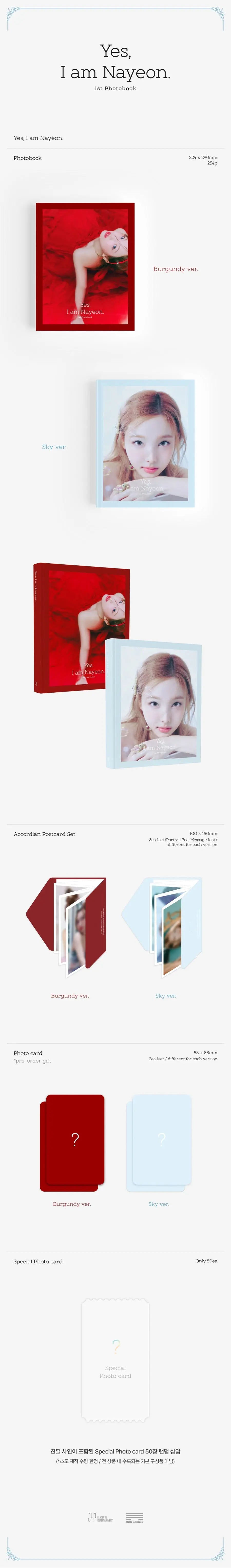 TWICE NAYEON - [YES, I AM NAYEON]  Photobook KAEPJJANG SHOP (캡짱 숍)