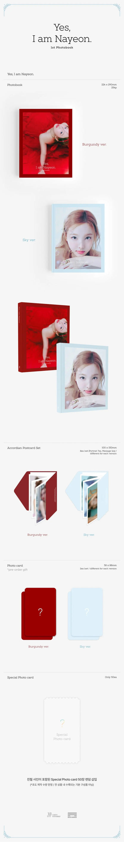 TWICE NAYEON - [YES, I AM NAYEON]  Photobook KAEPJJANG SHOP (캡짱 숍)
