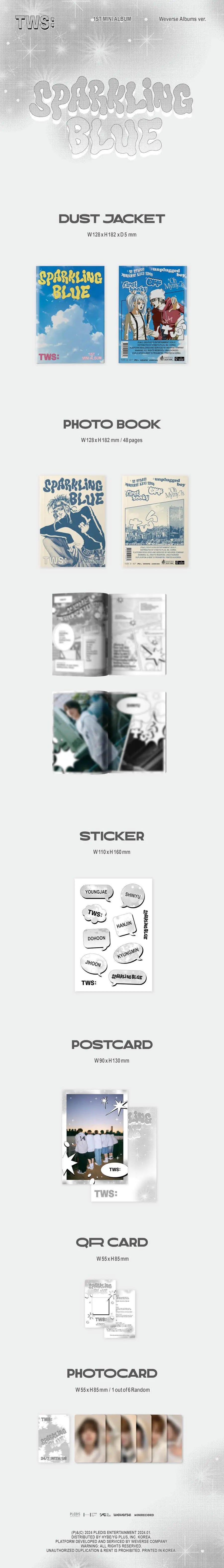 TWS - [SPARKLING BLUE] (Weverse Album) - KAEPJJANG SHOP (캡짱 숍)