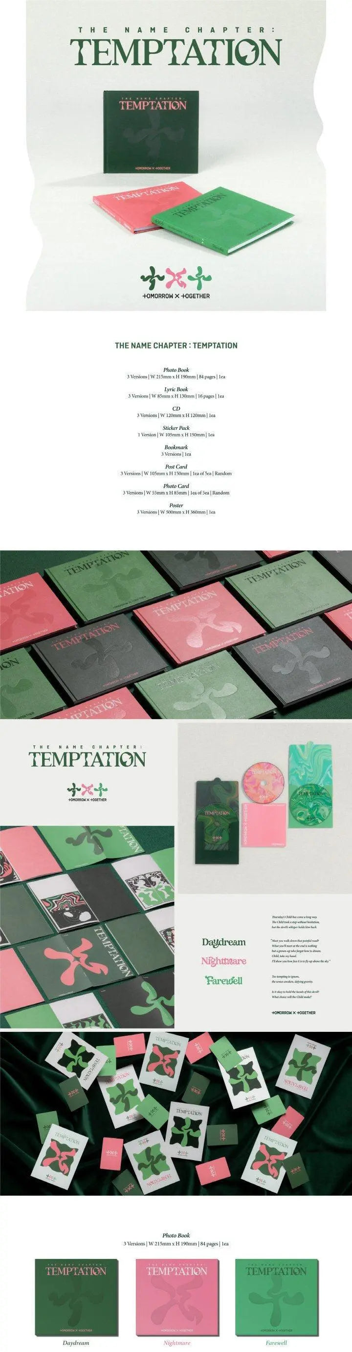 TXT - Mini Album Vol.5 [THE NAME CHAPTER : TEMPTATION] - KAEPJJANG SHOP (캡짱 숍)