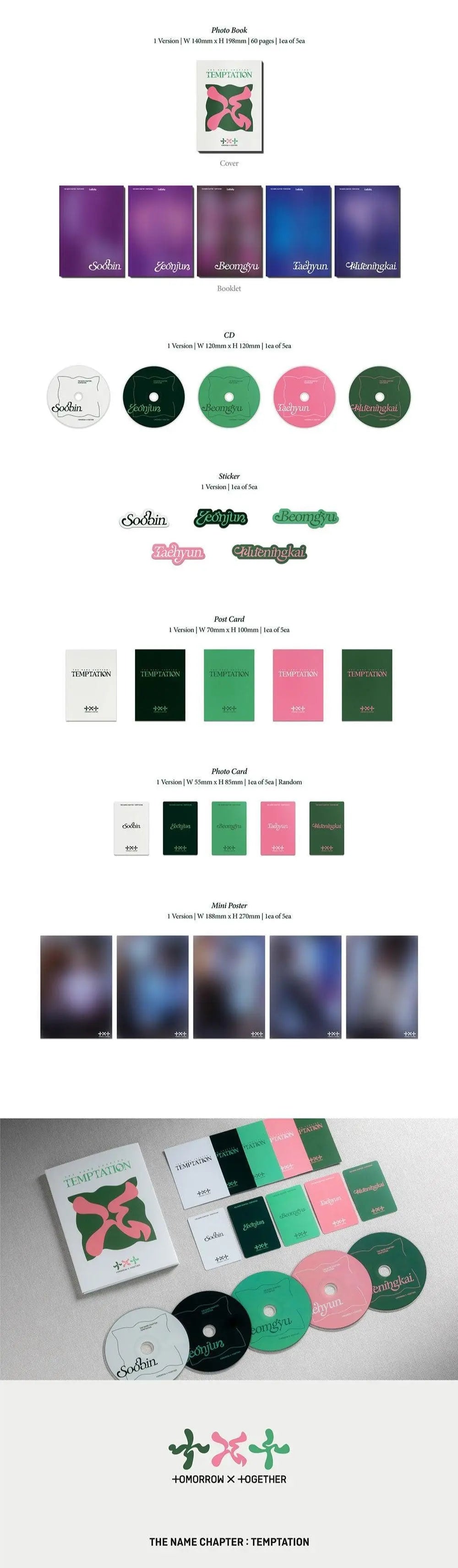 TXT - Mini Album Vol.5 [THE NAME CHAPTER: TEMPTATION] ( Lullaby