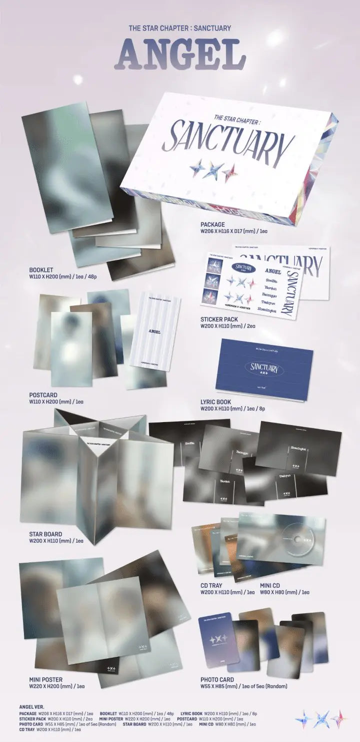 TXT - [THE STAR CHAPTER : SANCTUARY] (Angel Ver.) P.O.B WEVERSE SHOP GIFT KAEPJJANG SHOP (캡짱 숍)