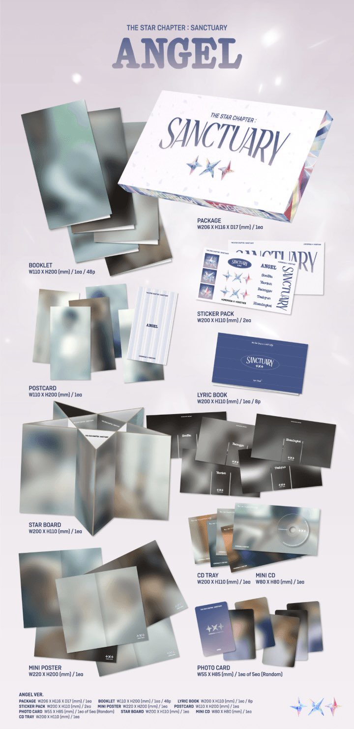 [PRE ORDER] TXT - [THE STAR CHAPTER: SANCTUARY] (Angel Ver.) POB WEVERSE SHOP GIFT 