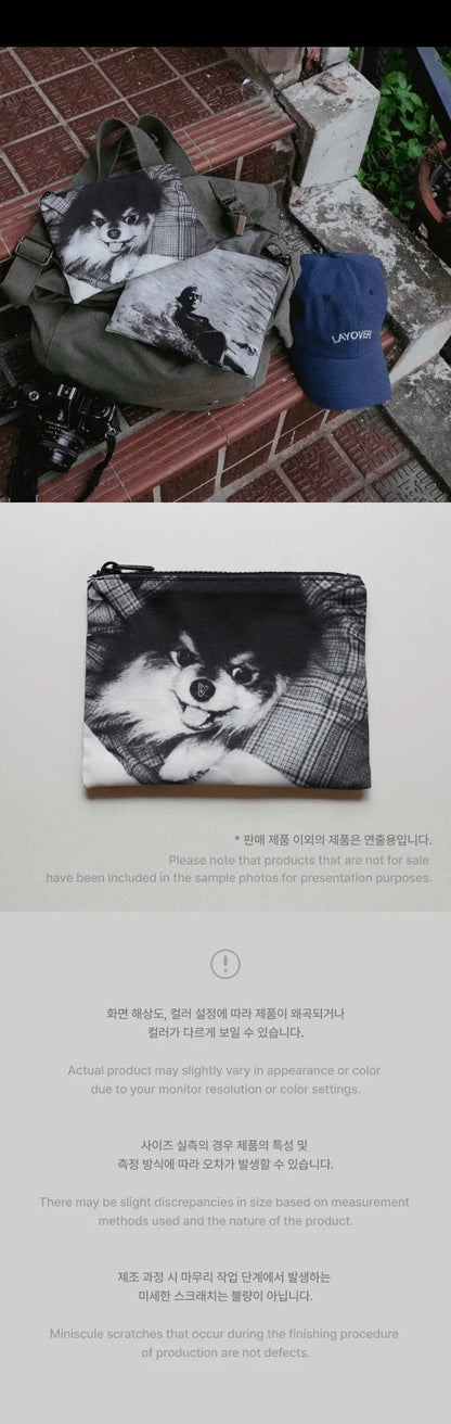 V (BTS) - [LAYOVER] Goods / MD : Reversible Pouch - KAEPJJANG SHOP (캡짱 숍)