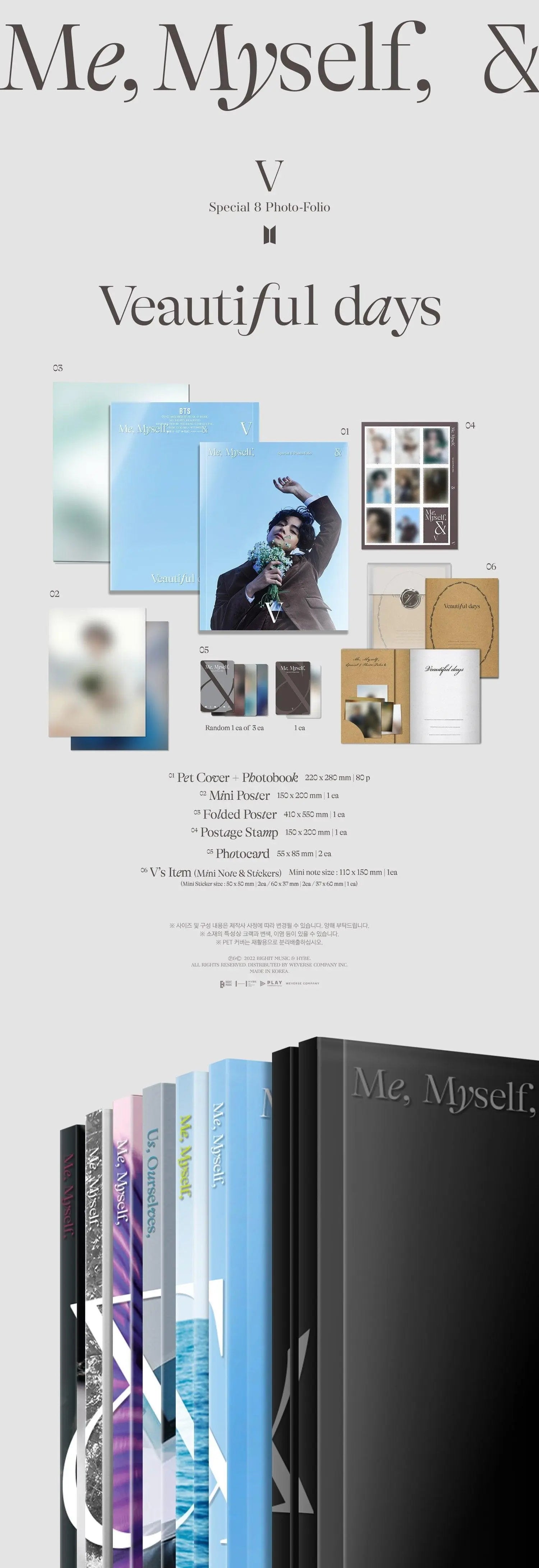 V (BTS) - [ME, MYSELF & V : VEAUTIFUL DAYS] - KAEPJJANG SHOP (캡짱 숍)