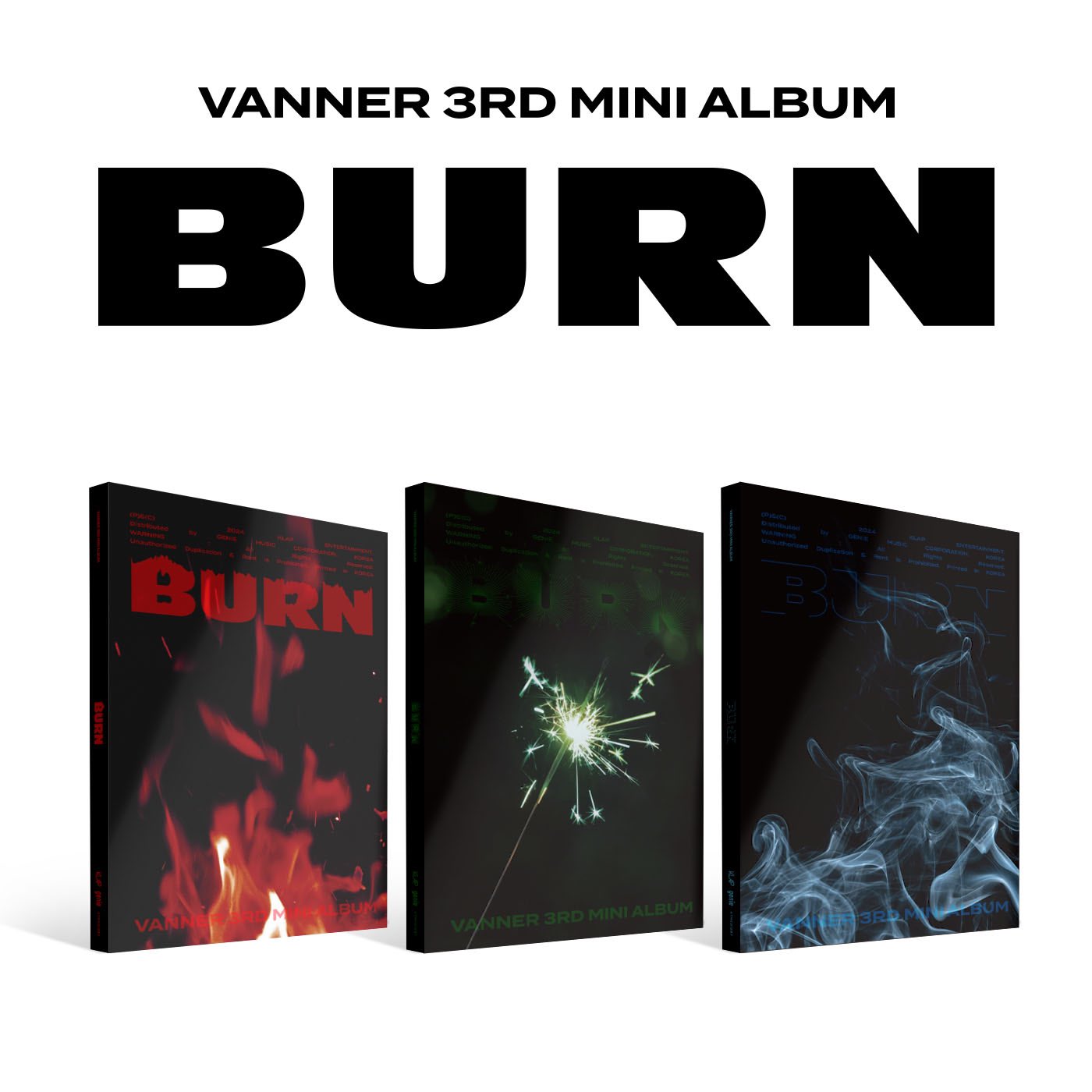 [PRE ORDER] VANNER - [BURN] - KAEPJJANG SHOP (캡짱 숍)