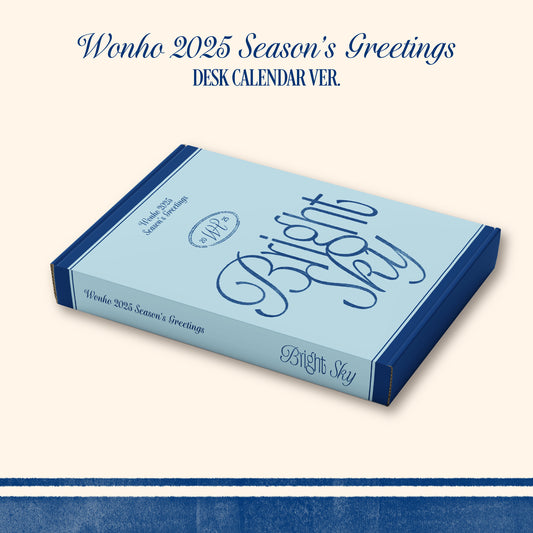 [RE ORDER] WONHO - 2025 SEASON'S GREETINGS [BRIGHT SKY] (DESK CALENDAR Ver.)