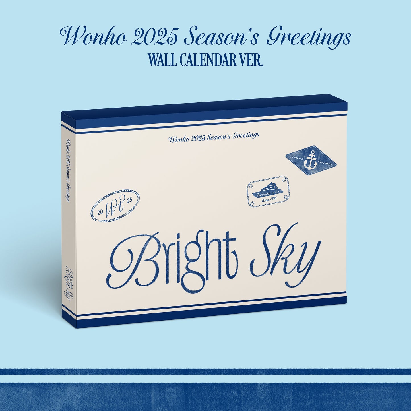 [PRE ORDER] WONHO - 2025 SEASON'S GREETINGS [BRIGHT SKY] (WALL CALENDAR Ver.) 