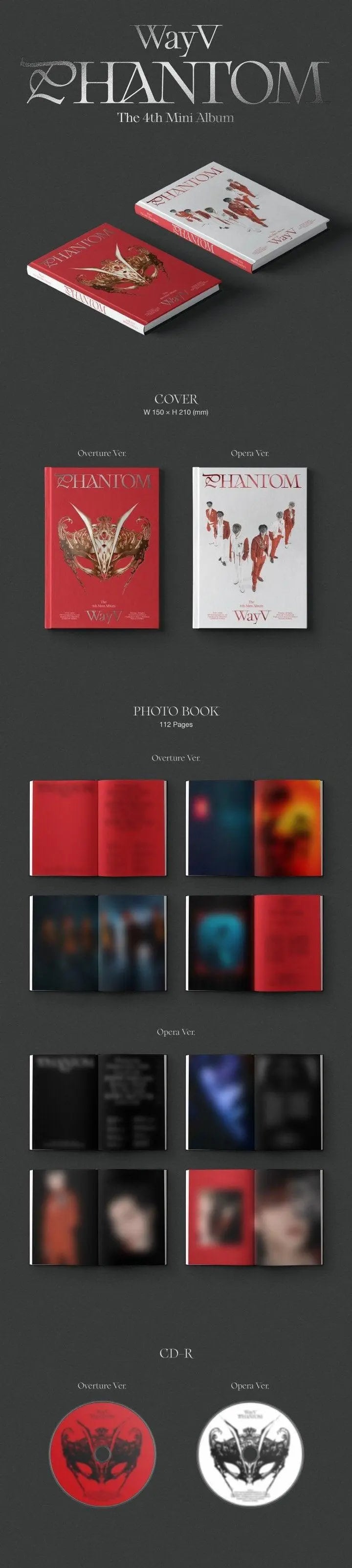 WayV Mini Album Vol.4 -[PHANTOM] - KAEPJJANG SHOP (캡짱 숍)