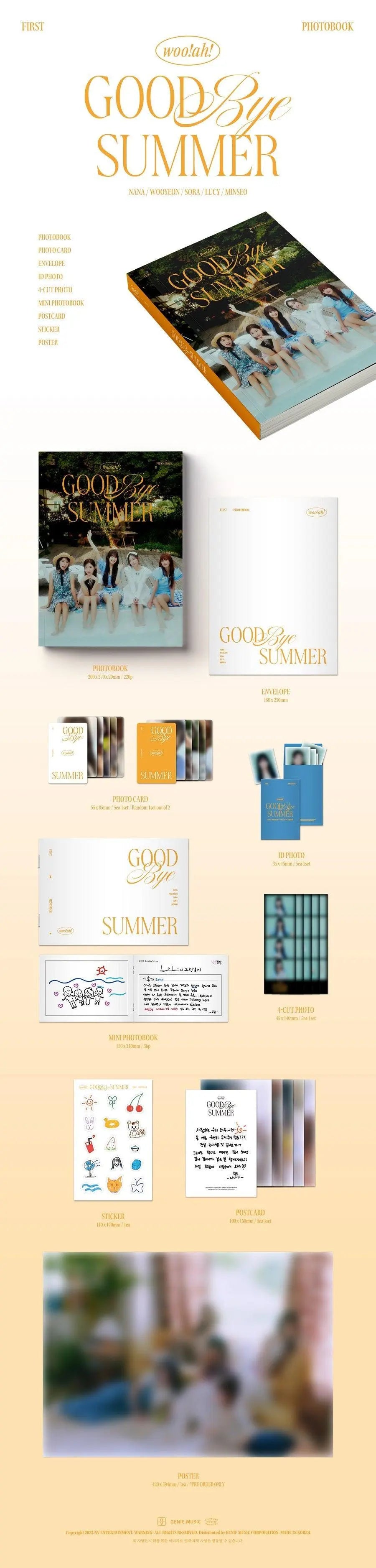 Woo!ah! - Photobook Vol.01 [GOODBYE SUMMER] - KAEPJJANG SHOP (캡짱 숍)