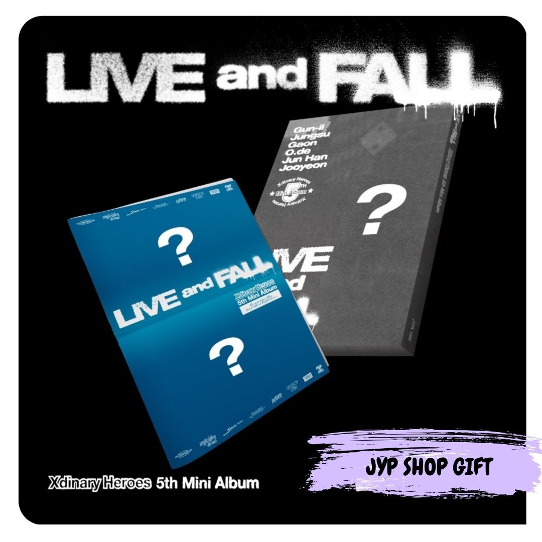 [PRE ORDER] XDINARY HEROES - [LIVE AND FALL] (Tabloid Ver.)﻿ (P.O.B JYP SHOP GIFT) - KAEPJJANG SHOP (캡짱 숍)