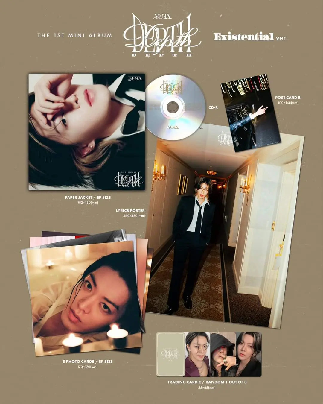 YUTA - [Depth] (Limited Ed./ Existential Ver.) KAEPJJANG SHOP (캡짱 숍)